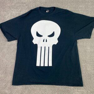 The Punisher T Shirt Men's XL black Cotton Mad Engine Marvel Comics